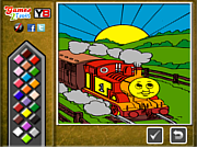 Play Thomas the Tank Online Coloring game online - Y8.COM